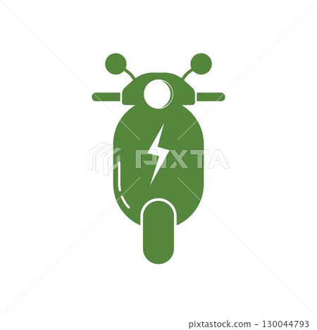 Electric motorcycle logo design Electric motorcycle logo design 130044793