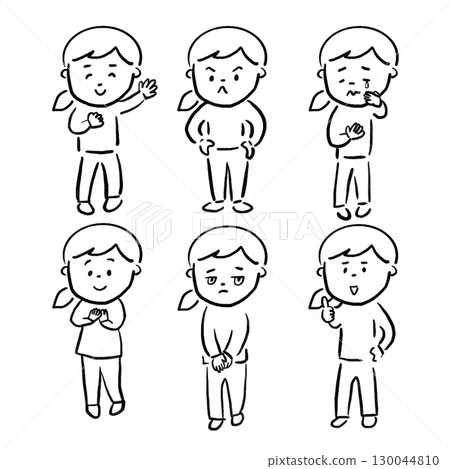 People of various facial expressions 130044810