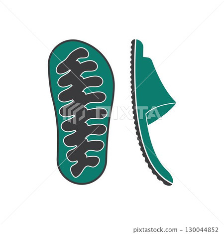 Slippers icon logo design illustration template Slippers icon logo design illustration template 130044852