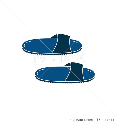 Slippers icon logo design illustration template Slippers icon logo design illustration template 130044853