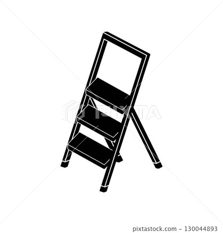 Folding ladder icon vector illustration symbol 130044893