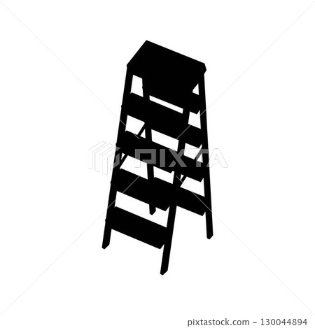 Folding ladder icon vector illustration symbol 130044894