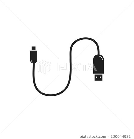USB data transfer,cable icon logo vector template USB data transfer,cable icon logo vector template 130044921