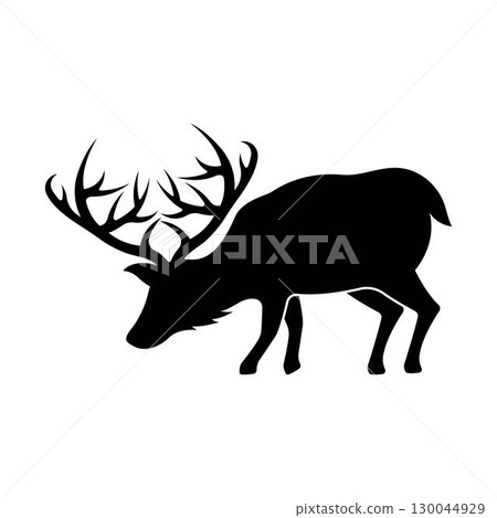 Deer Logo Template vector icon illustration 130044929