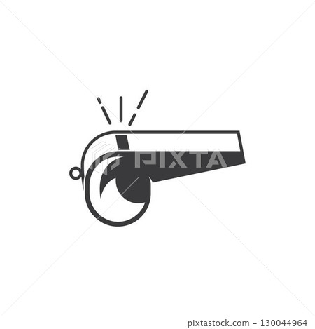 Whistle logo illustration template vector 130044964