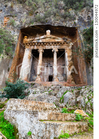 Lycian Rock Tombs. Fethiye. Turkey Lycian Rock Tombs. Fethiye. Turkey 130044972