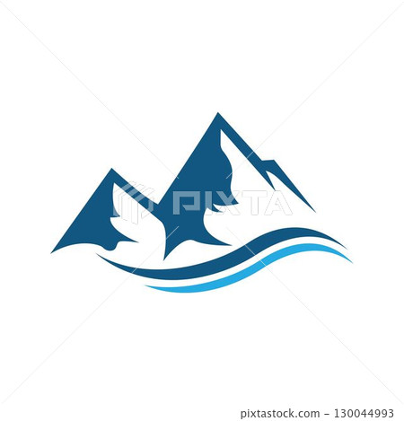 Mountain icon Logo Business Template Vector Mountain icon Logo Business Template Vector 130044993