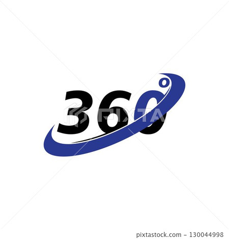 360 Degree View Related Vector Icons design 130044998