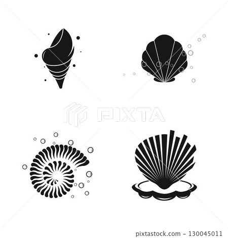 Shell logo or icon design. For brand identity, company logo. 130045011