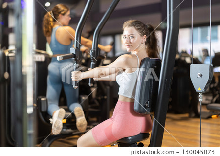 Woman doing strength training 130045073
