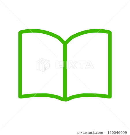 Simple green book, notebook icon (no text) Simple green book, notebook icon (no text) 130046099