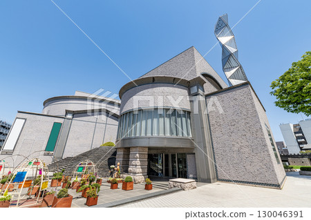 Mito City, Ibaraki Prefecture - Mito Art Museum on a clear day 130046391