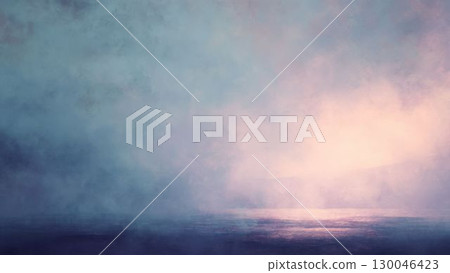 清晨薄霧籠罩下的靜謐海濱景色_3 清晨薄霧籠罩下的靜謐海濱景色_3 130046423