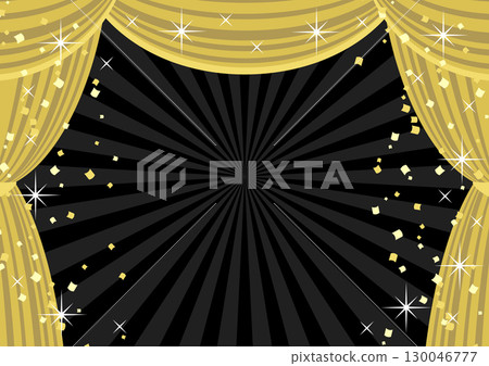 黑色星期五背景，水平，焦點線，插圖，可愛，金色螢幕 130046777