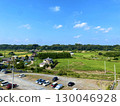 Rural landscape under a refreshing blue sky 130046928