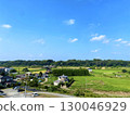 Rural landscape under a refreshing blue sky 130046929