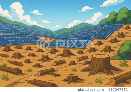 Solar panels: environmental damage 130047381