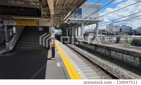 東武東上線武藏嵐山月台風景 130047511