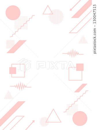 Simple geometric frame background illustration of circles, triangles, squares, and other shapes. Pin color. Vertical flyer material. Vector. PNG transparent. Simple geometric frame background illustration of circles, triangles, squares, and other shapes. Pin color. Vertical flyer material. Vector. PNG transparent. 130047515