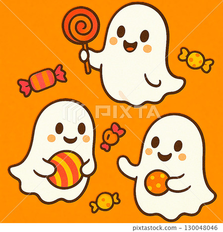 Cute ghost Halloween Cute ghost Halloween 130048046