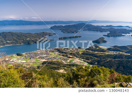 熊本縣:從倉嶽山頂眺望五所浦群島 熊本縣:從倉嶽山頂眺望五所浦群島 130048143