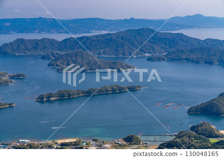 熊本縣：從倉嶽山頂眺望五所浦群島 130048165
