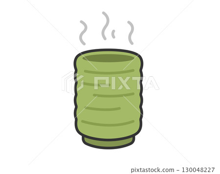 熱氣騰騰的茶杯插圖 | 熱茶/綠茶 熱氣騰騰的茶杯插圖 | 熱茶/綠茶 130048227