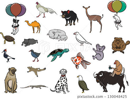 手繪動物系列 130048425