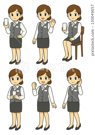 手機店工作人員插圖 130049057