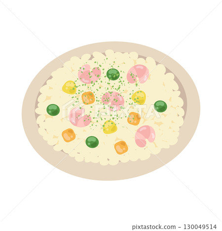 盤子上的抓飯插圖 130049514