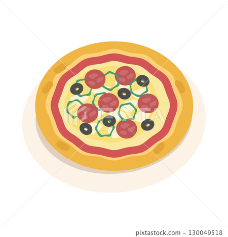 披薩的插圖 130049518