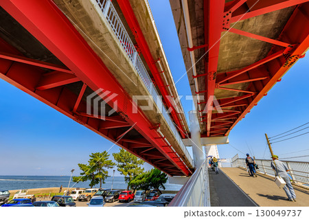 千葉縣木更津市鳥居崎海濱公園的中之橋 130049737