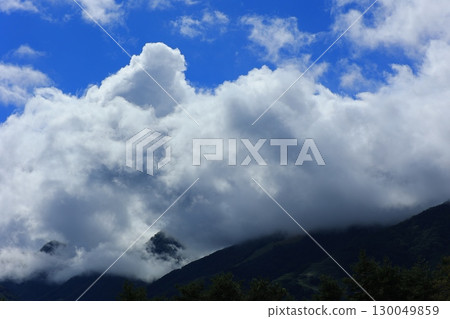 Mountains floating in the sea of clouds Mountains floating in the sea of clouds 130049859
