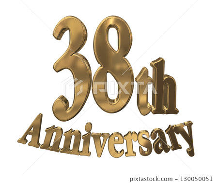 3DCG text "38th Anniversary/38th Anniversary Mark Sparkle" 3DCG text "38th Anniversary/38th Anniversary Mark Sparkle" 130050051