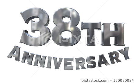 3DCG text "38th Anniversary/38th Anniversary Mark Sparkle" 130050084