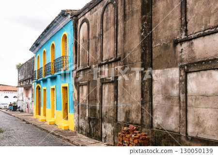 Traditional Portuguese architecture on Rua da Palma street in Sa 130050139