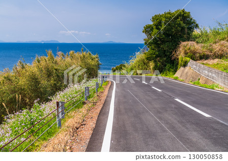 Nagasaki Prefecture Ikitsuki Sunset Way Winding Road Nagasaki Prefecture Ikitsuki Sunset Way Winding Road 130050858