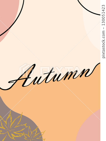 Simple and easy-to-use autumn background illustration Simple and easy-to-use autumn background illustration 130051423