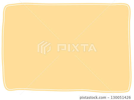 黃色手繪方形簡約框 黃色手繪方形簡約框 130051426