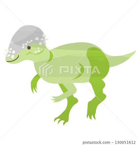 Watercolor-style dinosaur Pachycephalosaurus 130051612