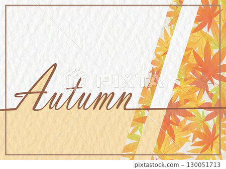 Simple business card illustration (Autumn) Simple business card illustration (Autumn) 130051713