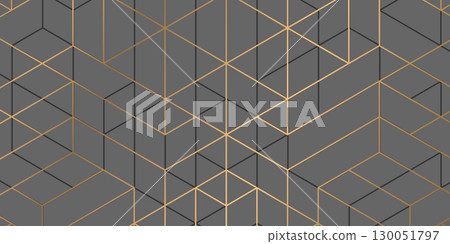 Abstract black background. Geometric lines and squares.Vector illustration. 130051797
