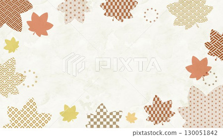 Autumn Japanese style background, Respect for the Aged Day, year-end gift, Japanese pattern background image 130051842