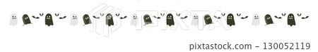 Halloween ghost and bat dividing line Halloween ghost and bat dividing line 130052119
