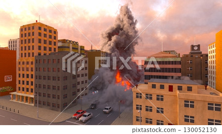 Cityscape under attack 130052130