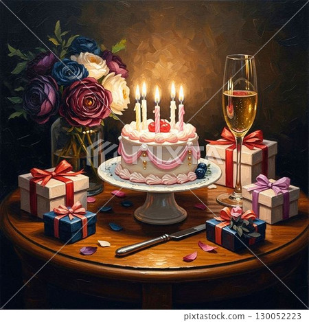 生日聚會,用生日蛋糕慶祝 生日聚會,用生日蛋糕慶祝 130052223