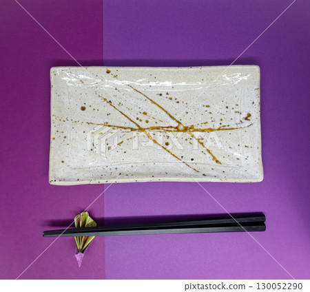 Japanese tableware and simple background Japanese tableware and simple background 130052290
