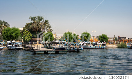 Beautiful View of the Nile River in Luxor, Egypt Beautiful View of the Nile River in Luxor, Egypt 130052374
