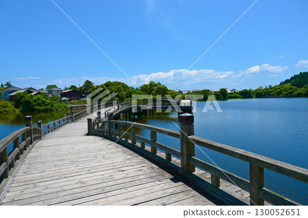 Taiko Bridge, Otomeike Pond, Takashima City 130052651