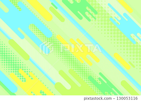 Background material Green Yellow-green Geometric pattern Refreshing Early summer Title Background Bop Modern 130053116